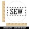Sew Sewing Fun Text Self-Inking Rubber Stamp for Stamping Crafting Planners